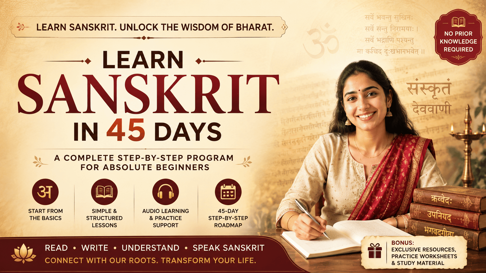 Learn Sanskrit in 45 Days